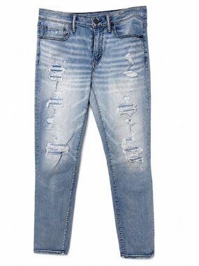 American Eagle AirFlex 360 Men's Slim Distressed Jeans Light Wash 32x32